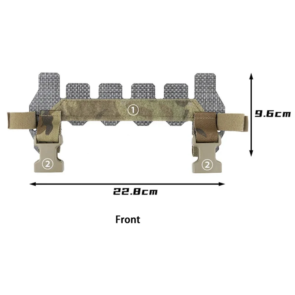 Outdoor Vest Chest Conversion Board Molle Extended Adapter Plate for CP SPC Outdoor Vest Imported Composite Material