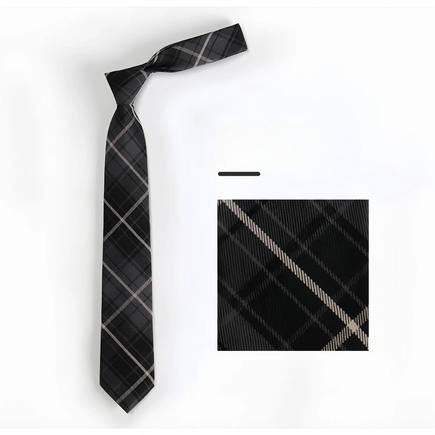 Y2K Cotton JK Necktie Simple Plaid Neckwear Striped Neck Tie Clothes Accessories Cravat Uniform Bow Tie Women Men