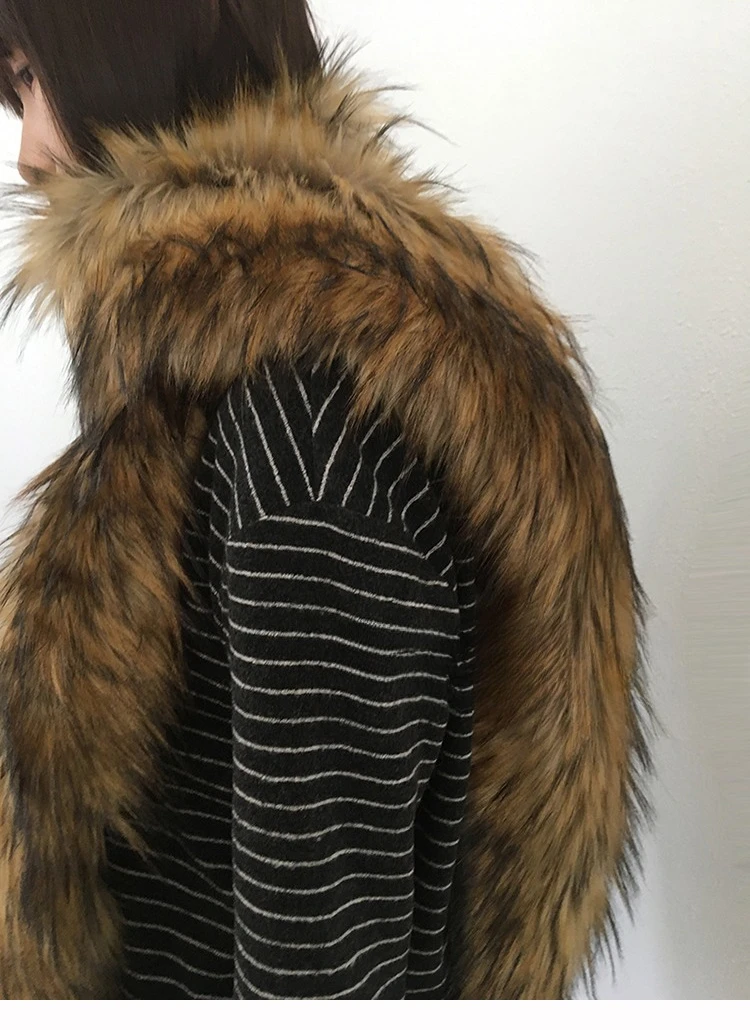 Y2K Women Faux Fox Fur Long Scarf Men Winter Warm Thickened Lengthened Scarf Neck Fur Collar Dress Cape Sexy Party Dress Shawls