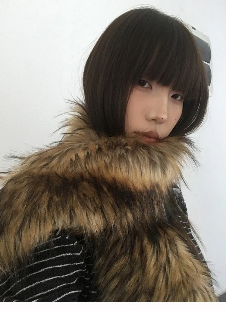 Y2K Women Faux Fox Fur Long Scarf Men Winter Warm Thickened Lengthened Scarf Neck Fur Collar Dress Cape Sexy Party Dress Shawls