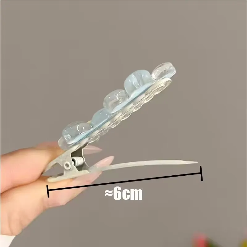 2Pcs Anime Card Captor Sakura Cute Pink Creamy Flower Bb Hairpin Side Hair Clip Girl Headwear Sweet Hairpins Ornament Gift