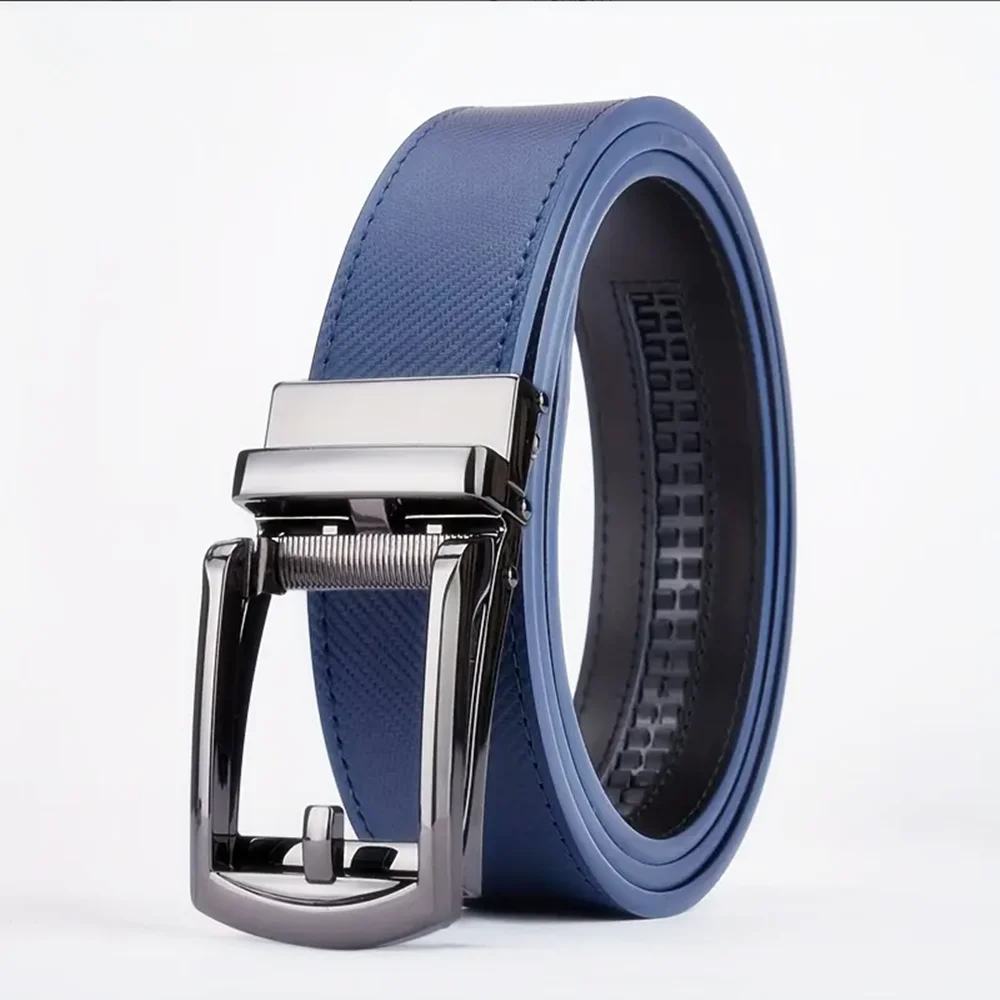 New Men's Belt Automatic Genuine Leather Luxury Belt of Men Male Metal Automatic Buckle Designer High Quality Waist Belt 3.5cm