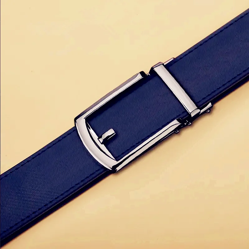 New Men's Belt Automatic Genuine Leather Luxury Belt of Men Male Metal Automatic Buckle Designer High Quality Waist Belt 3.5cm