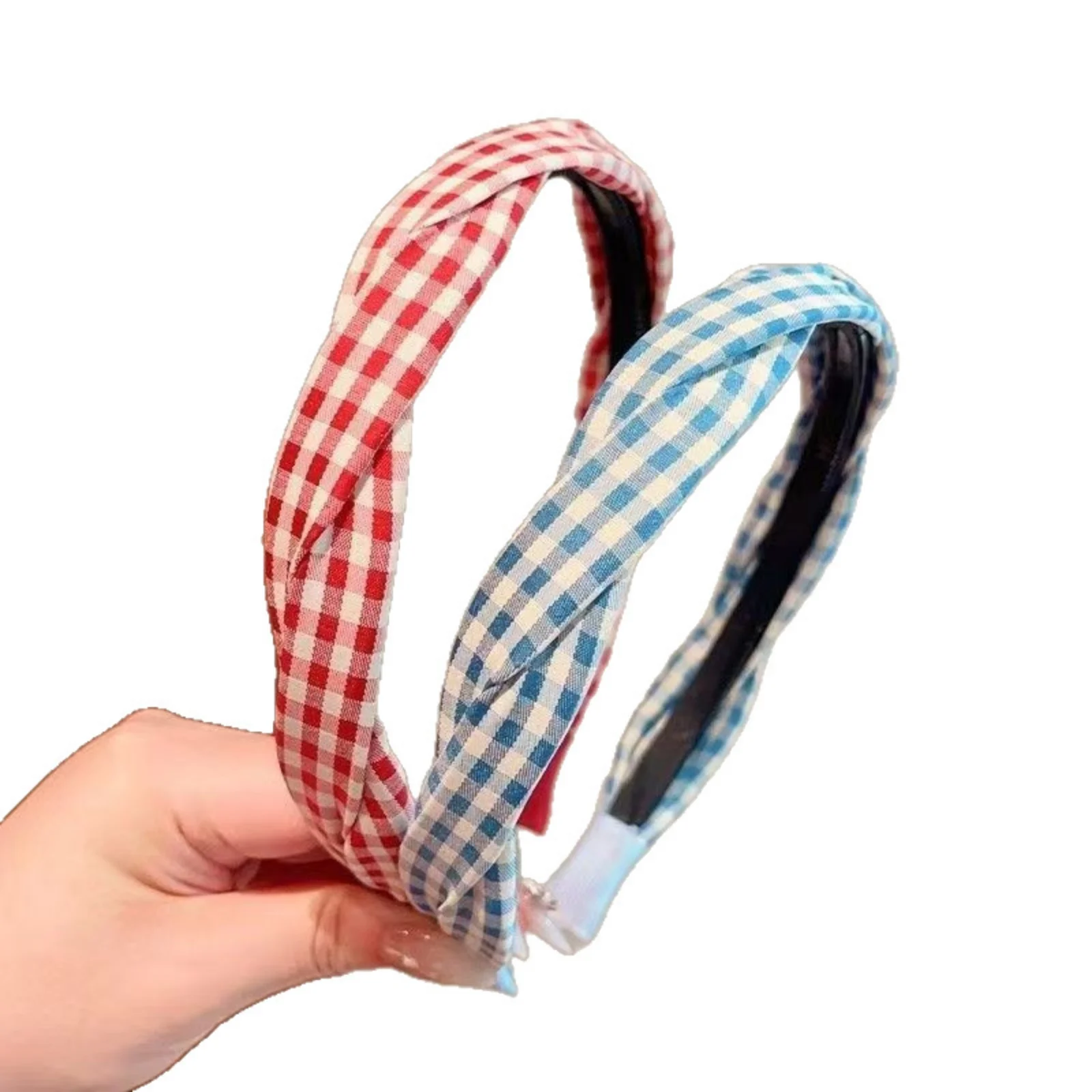 1PC Assorted Color Plaid Headbands, Twisted Pattern, Cute Hair Accessories for Women, Trendy Daily & Party Hair Decor