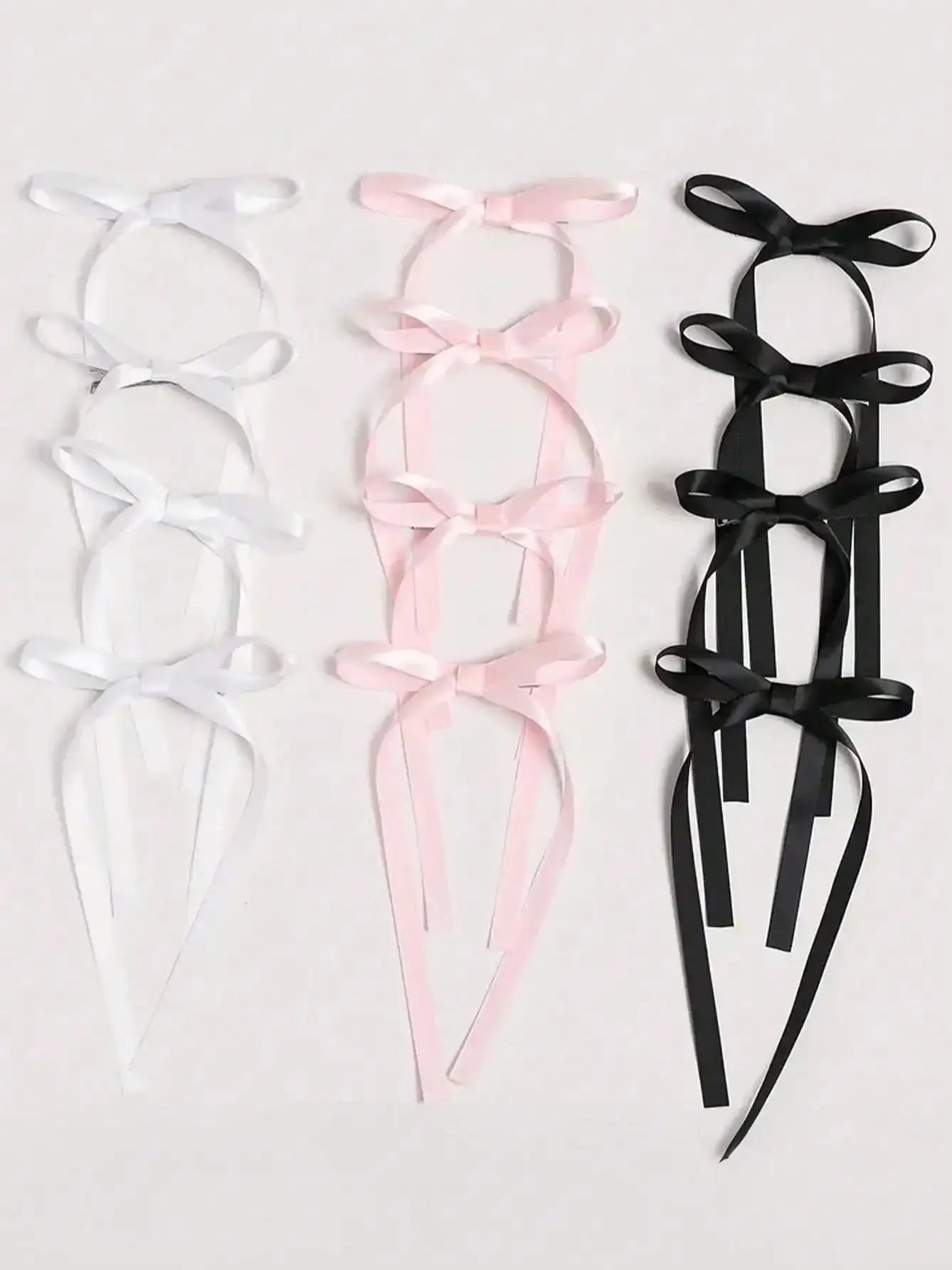 2 Pcs Fashion Simple Sweet Bow Ribbon Hair Clips For Women Girls Party Hair Accessories