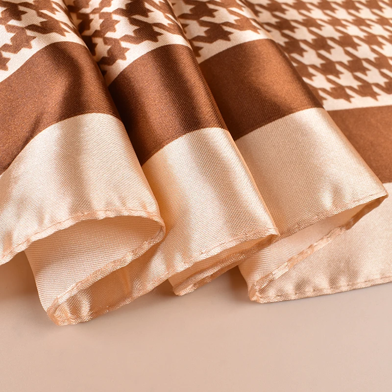 1PC Women's Summer Beach Accessory Fashion Satin Square Scarf 90*90inch Multi-use Headscarf Party Use Versatile Hair Towel