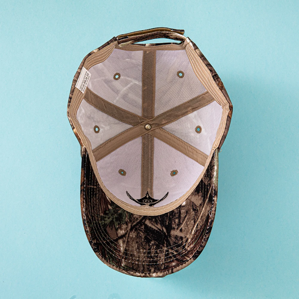 European and American Summer Outdoor Baseball Caps, Leaf-Printed Jungle Camouflage Caps, Men's and Women's Camouflage Baseball C