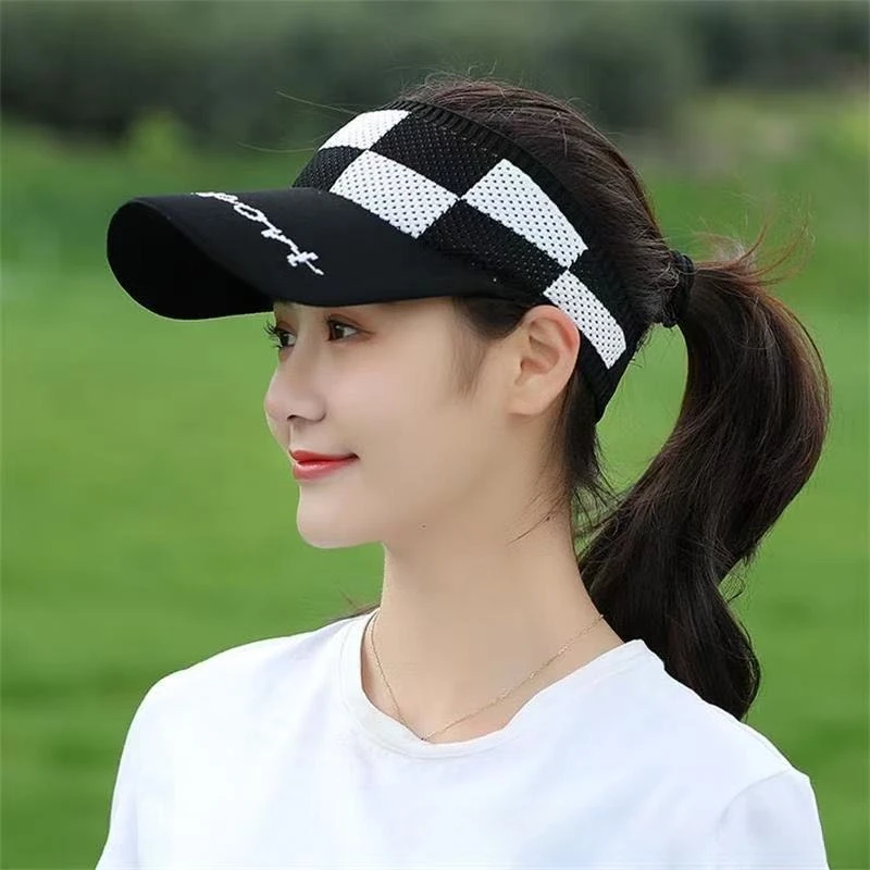 Mesh breathable hollow top baseball cap for men and women, adjustable sun hat suitable for outdoor sports in spring and summer