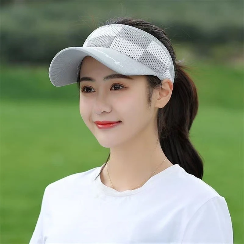 Mesh breathable hollow top baseball cap for men and women, adjustable sun hat suitable for outdoor sports in spring and summer