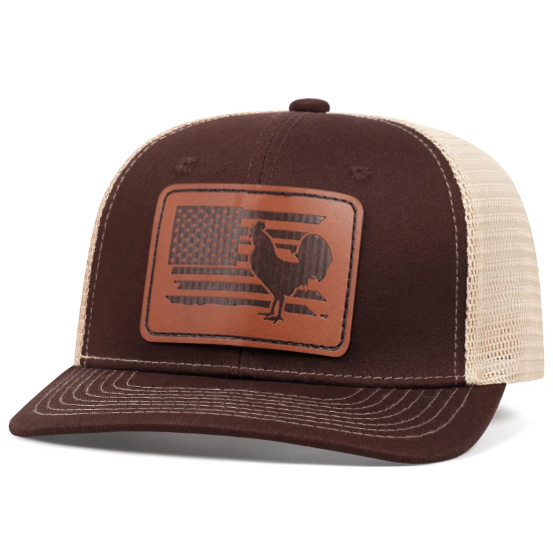 2025 Creative and Personalized New Webhat Richardson Rooster Street Hip Hop Skateboarding Hat Outdoor Flat Edge Hat Baseball Hat