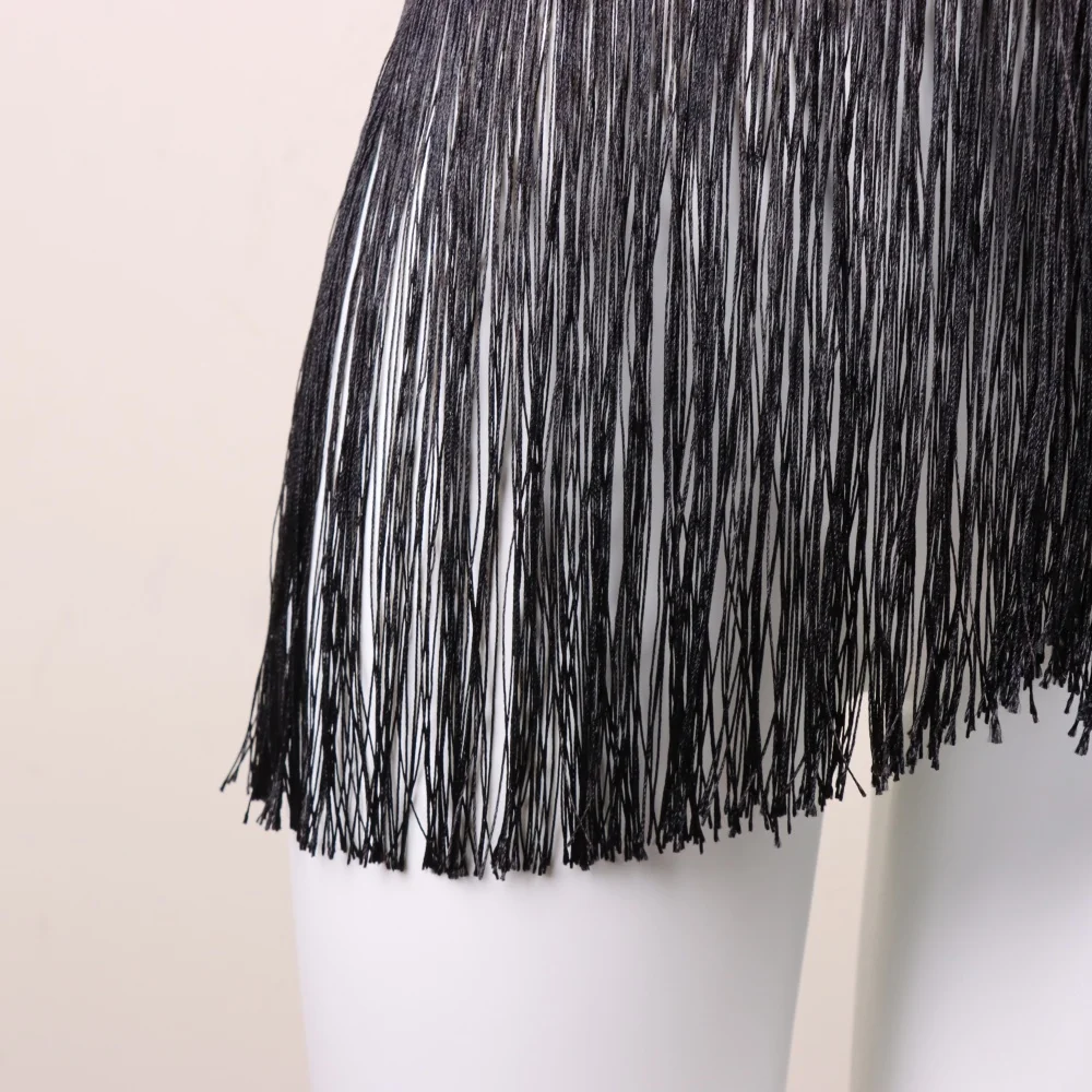 Fringe Belt Skirt, Burlesque Waist Harness, Adjustable Elastic Harness