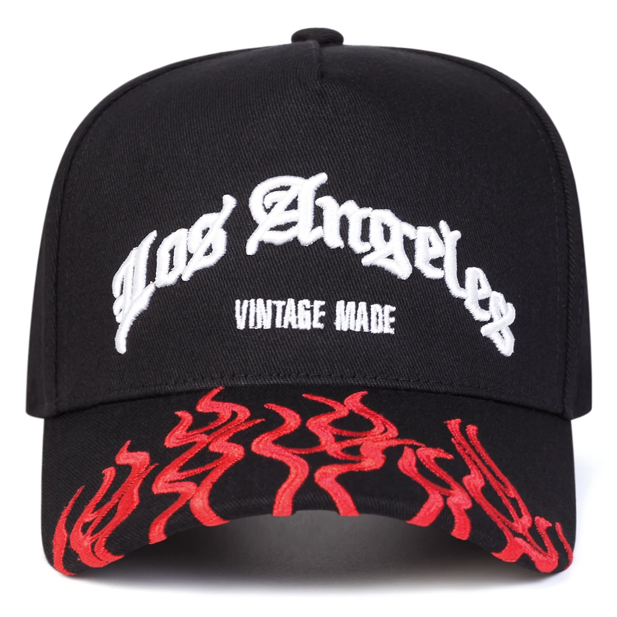 Unisex LOS ANGELES Flames Embroidery Baseball Caps Spring Autumn Outdoor Adjustable Casual Hats Sunscreen Hat Sports Cap