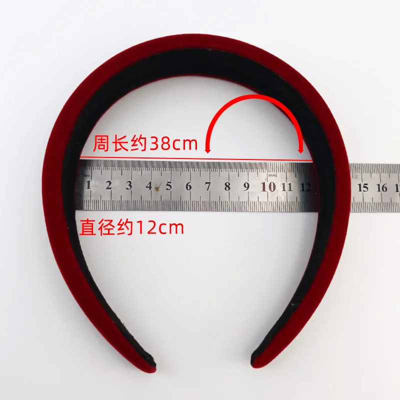 3/3.5cm Winter Thick Headbands for Women Velvet Sponge Hairband Girls Wide Hair Bezel Elasticity Padded Headwear Hair Accessorie