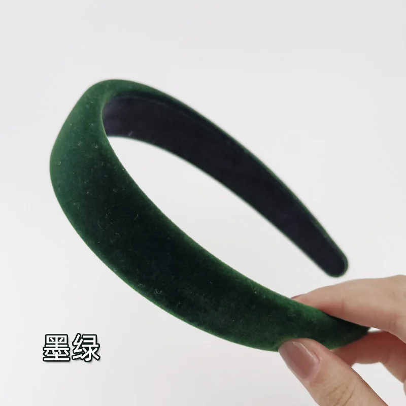 3/3.5cm Winter Thick Headbands for Women Velvet Sponge Hairband Girls Wide Hair Bezel Elasticity Padded Headwear Hair Accessorie