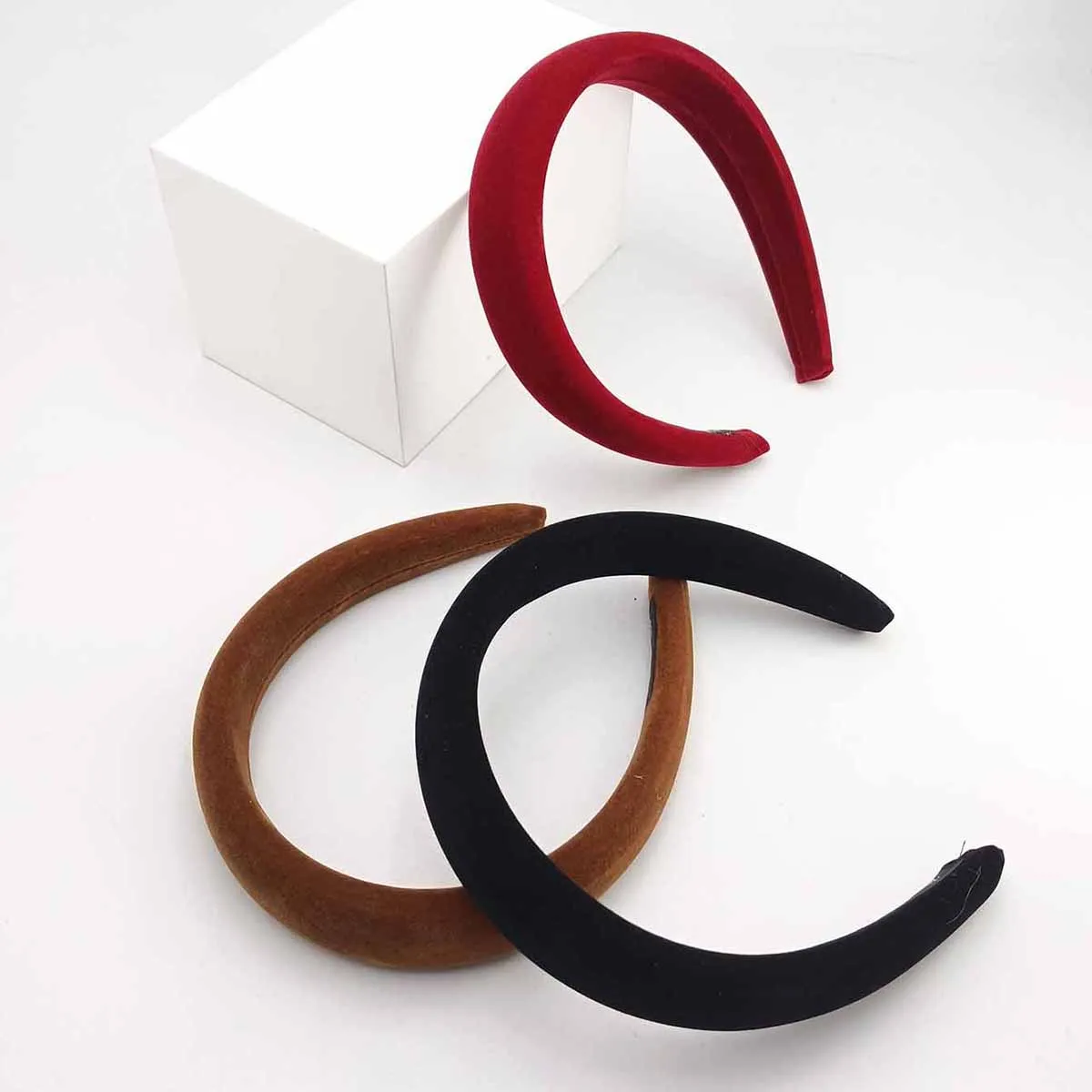 3/3.5cm Winter Thick Headbands for Women Velvet Sponge Hairband Girls Wide Hair Bezel Elasticity Padded Headwear Hair Accessorie