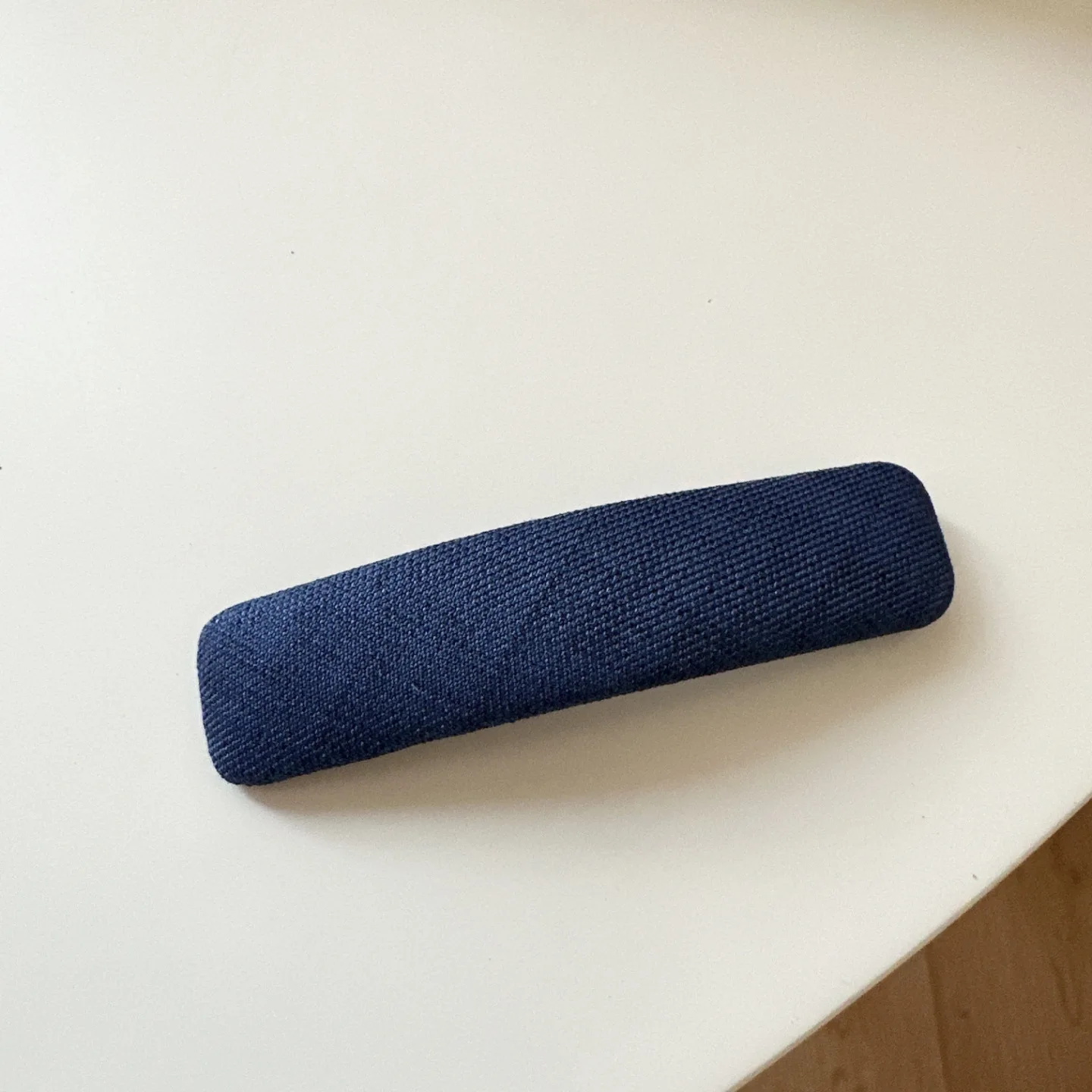 Vintage Korean Hair Clip Navy Blue Polka Dot Fabric Hairpin Handmade No Damage Hair Accessories for Women Hair Clips for Girls