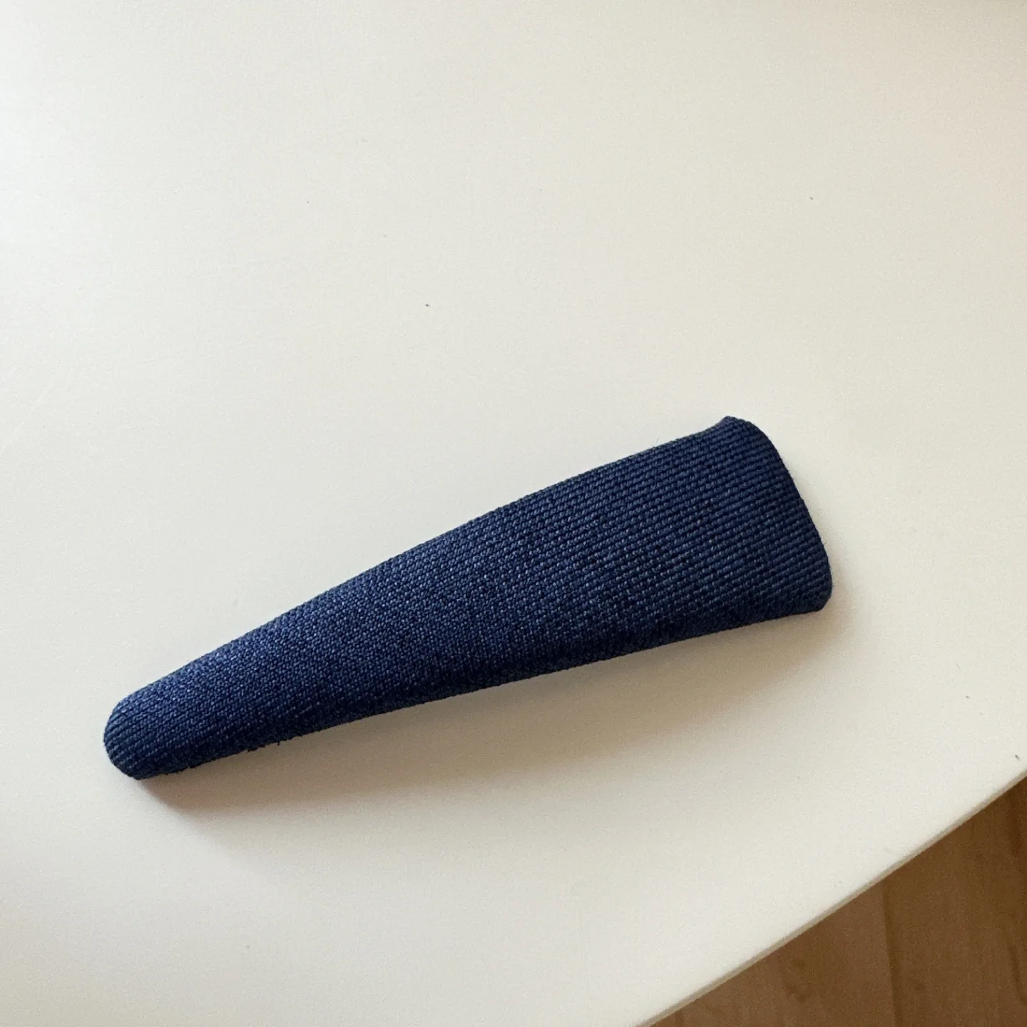 Vintage Korean Hair Clip Navy Blue Polka Dot Fabric Hairpin Handmade No Damage Hair Accessories for Women Hair Clips for Girls