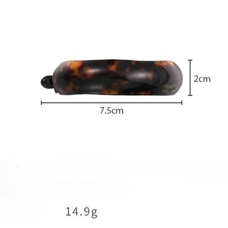 Retro Acetate Simple Temperament High Ponytail Buckle Clip Barrettes Headband Twist Hair Clips Womans Girls Temperament Hairpins