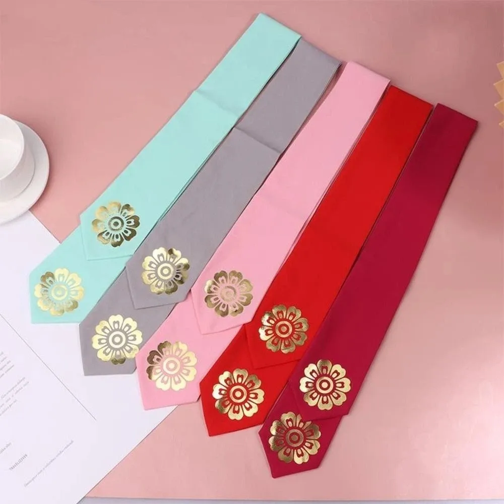 Fashion Flower Korean Headband Ribbon Court Korean Hanbok Hairband Traditional Headdress Stage Dance Costume Girl