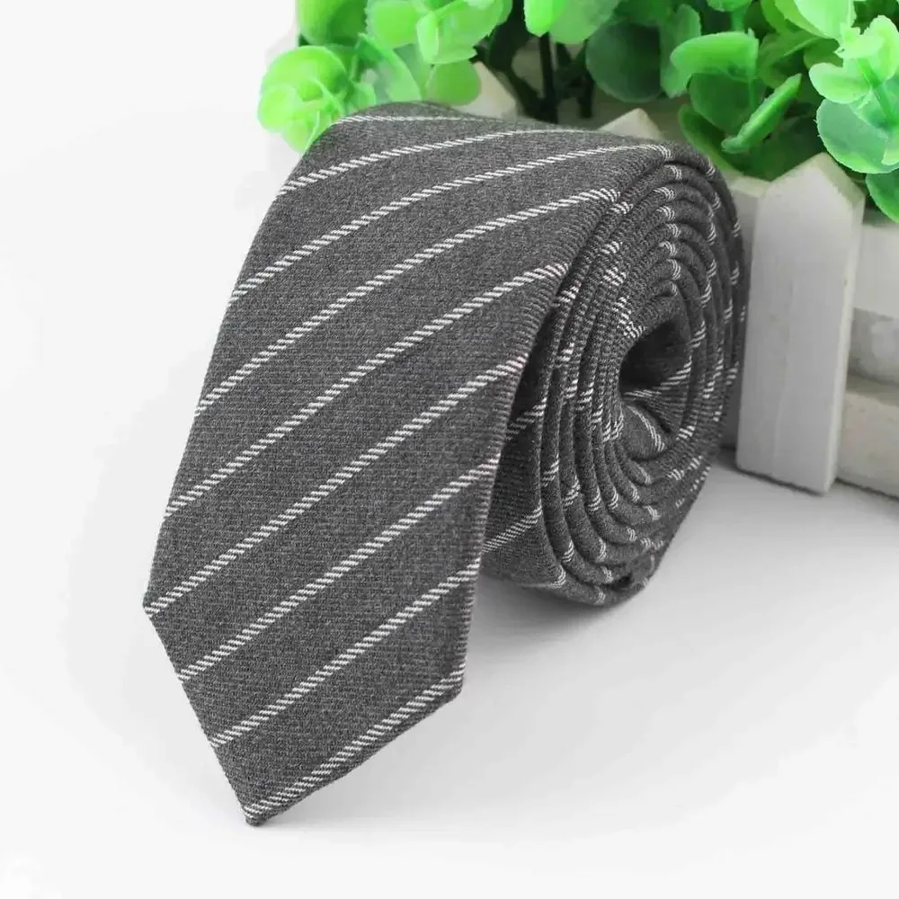 Daily Design Pure Cotton Men's 6cm Striped Checkered Pattern Tie Perfect Necktie Wedding Party Office Business Accessories Gifts