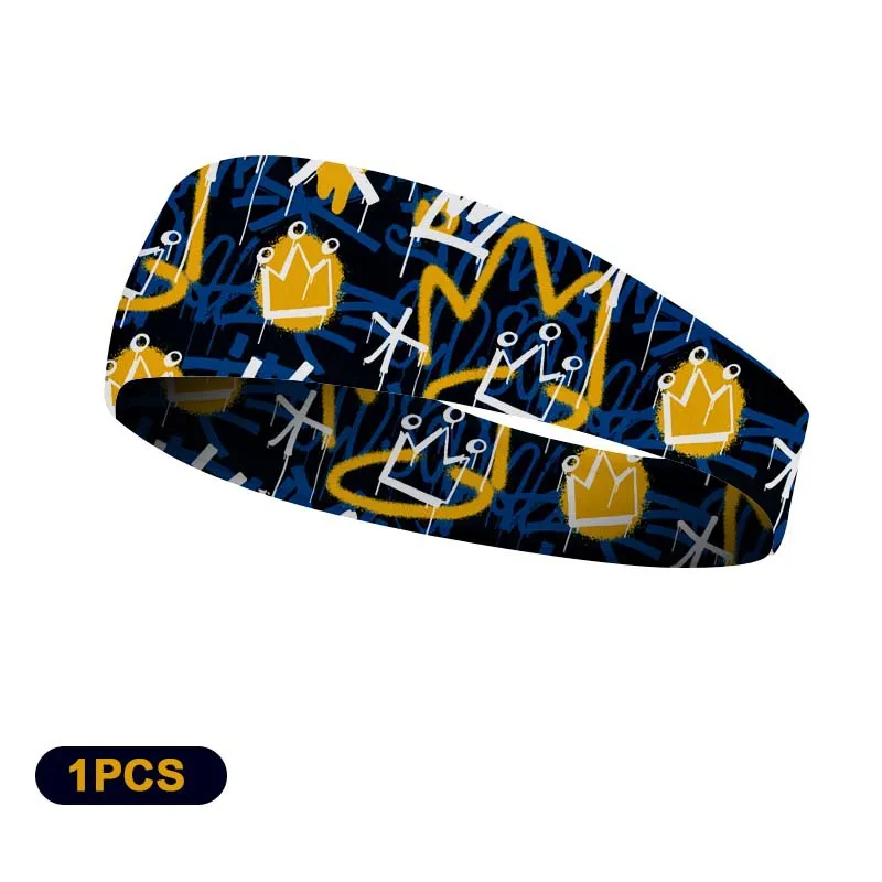 Sports Hairband Breathable Non-slip Running Cycling Wide Sweatband Men Women Sweat Absorb Elastic Gym Fitness Workout Headband