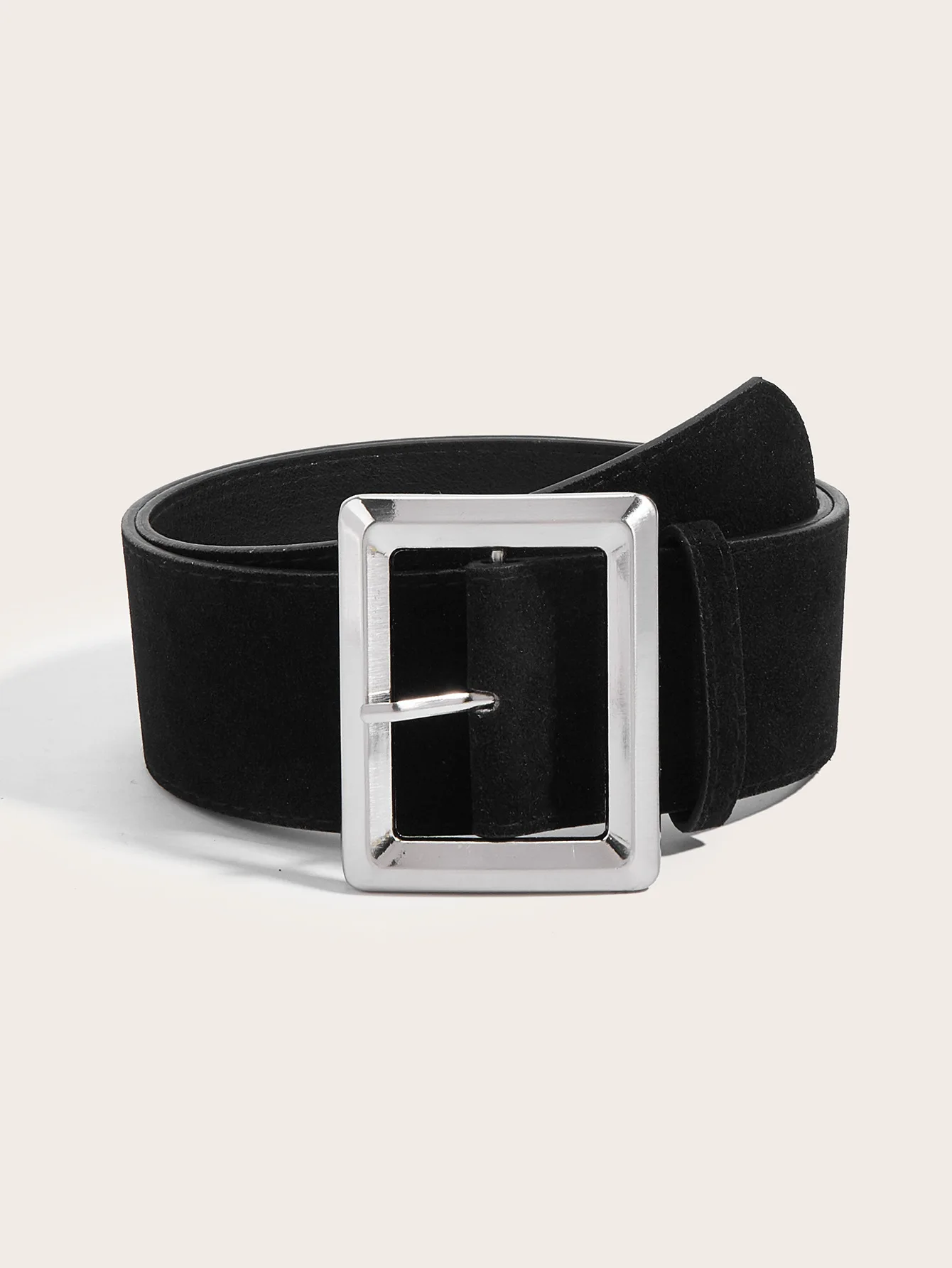 Retro American Suede Belt Premium Simple with Versatile Belt Suede Vintage Waist Seal Women