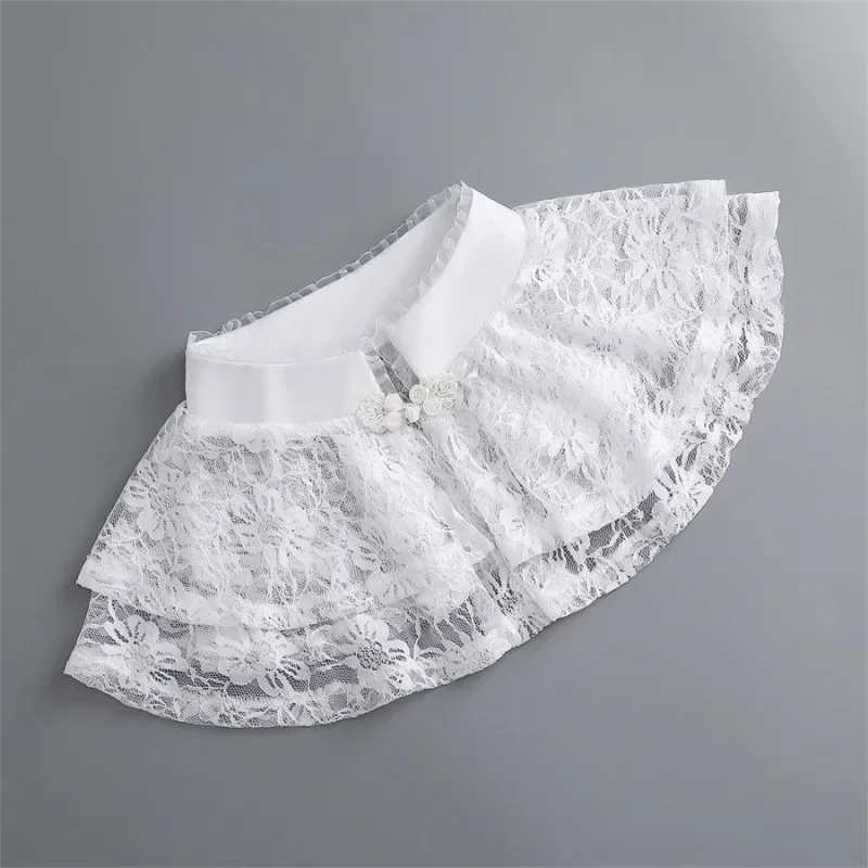 Fake Collar Women's Shirt Lace Shoulder Wraps Detachable Collars Decorative Spring Autumn Blouse Tops Shawls Dress False Collar