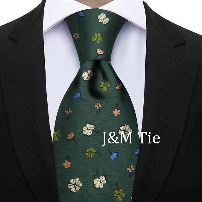 Newest Style Dropshipping Necktie Man Luxury Floral Print Business Neck Tie Performance Tie Cravat Wedding Party Necktie Gift