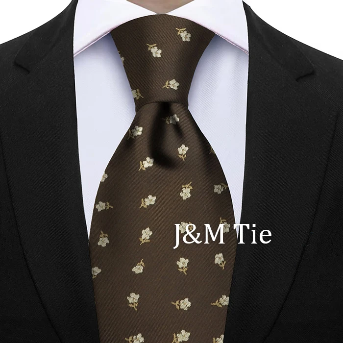 Newest Style Dropshipping Necktie Man Luxury Floral Print Business Neck Tie Performance Tie Cravat Wedding Party Necktie Gift