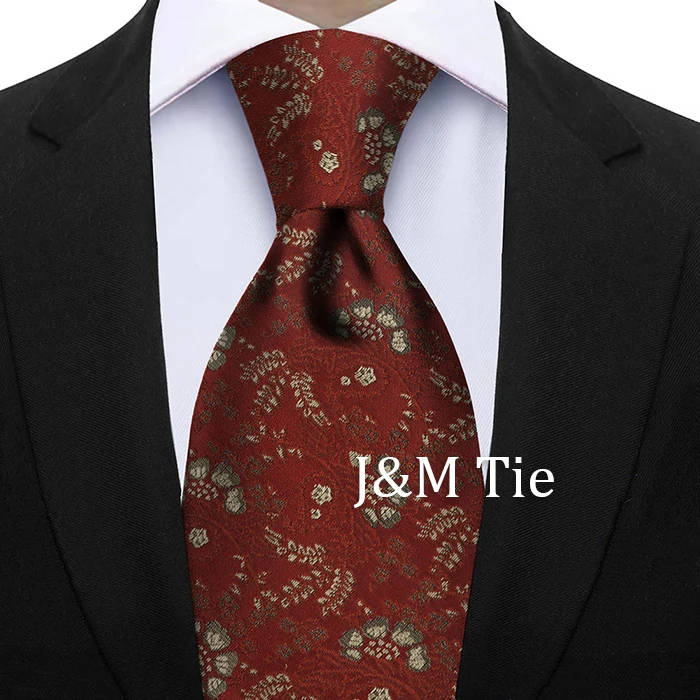 Newest Style Dropshipping Necktie Man Luxury Floral Print Business Neck Tie Performance Tie Cravat Wedding Party Necktie Gift
