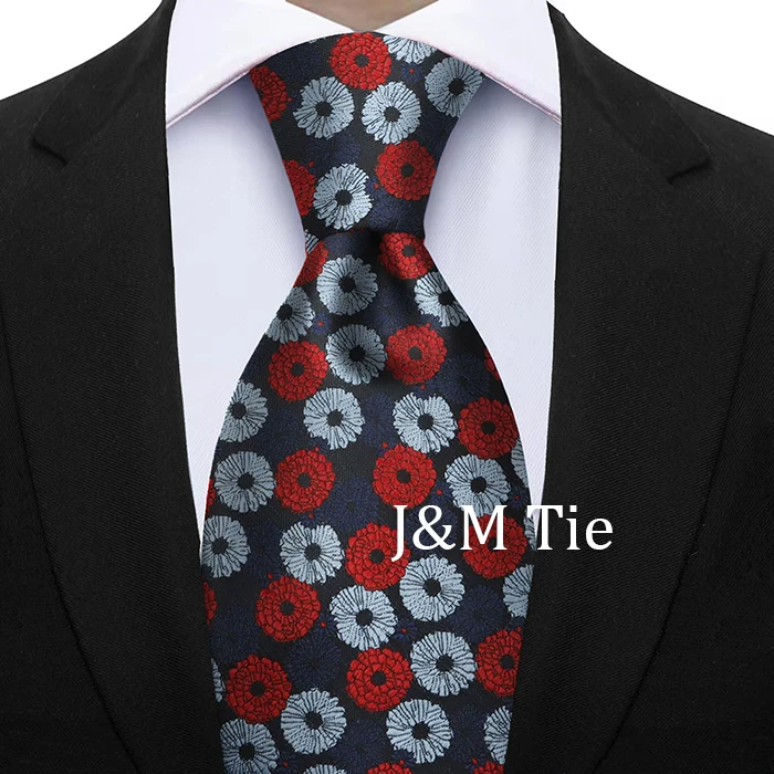 Newest Style Dropshipping Necktie Man Luxury Floral Print Business Neck Tie Performance Tie Cravat Wedding Party Necktie Gift
