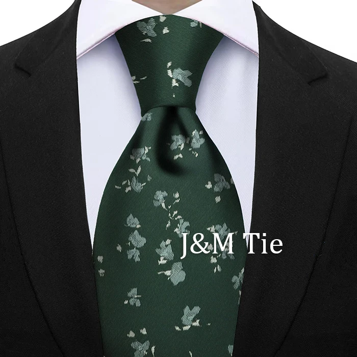 Newest Style Dropshipping Necktie Man Luxury Floral Print Business Neck Tie Performance Tie Cravat Wedding Party Necktie Gift