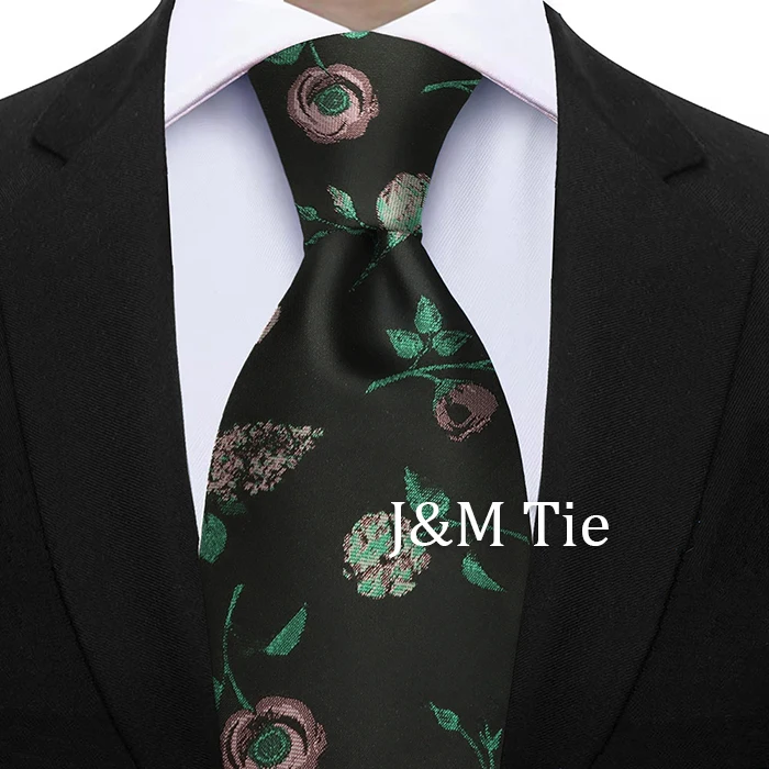Newest Style Dropshipping Necktie Man Luxury Floral Print Business Neck Tie Performance Tie Cravat Wedding Party Necktie Gift