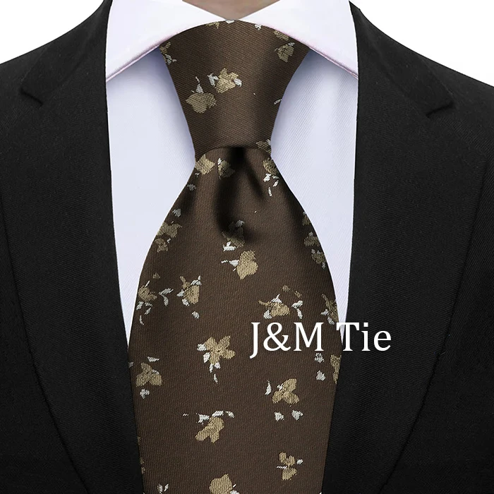 Newest Style Dropshipping Necktie Man Luxury Floral Print Business Neck Tie Performance Tie Cravat Wedding Party Necktie Gift