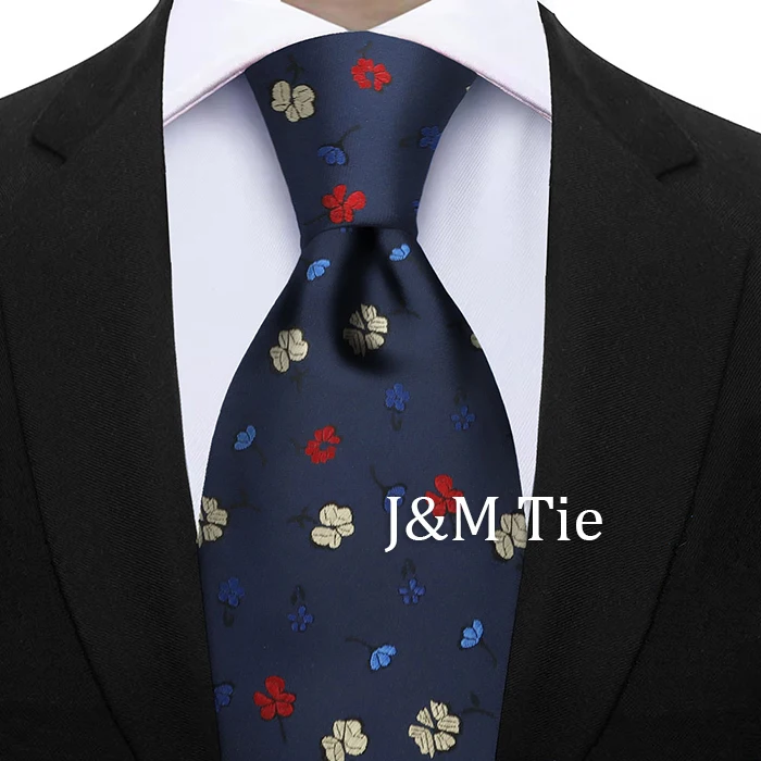 Newest Style Dropshipping Necktie Man Luxury Floral Print Business Neck Tie Performance Tie Cravat Wedding Party Necktie Gift