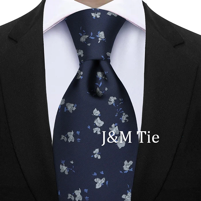 Newest Style Dropshipping Necktie Man Luxury Floral Print Business Neck Tie Performance Tie Cravat Wedding Party Necktie Gift
