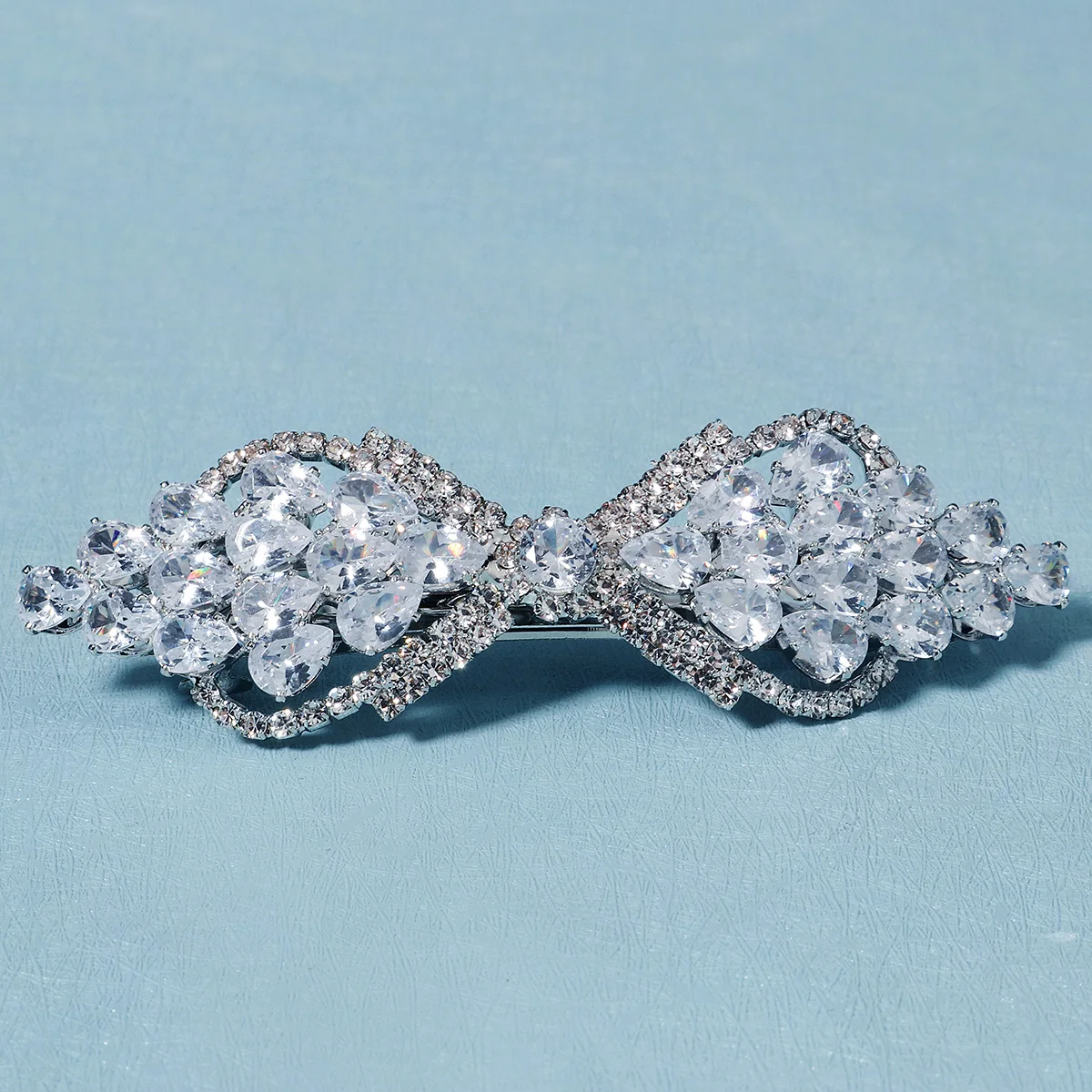 1PCS Fashion Floral Leaf Zircon Hair Clip Luxury Rhinestone Hairpin Headpiece As Gifts Trendy Party Jewelry Hair Accessories