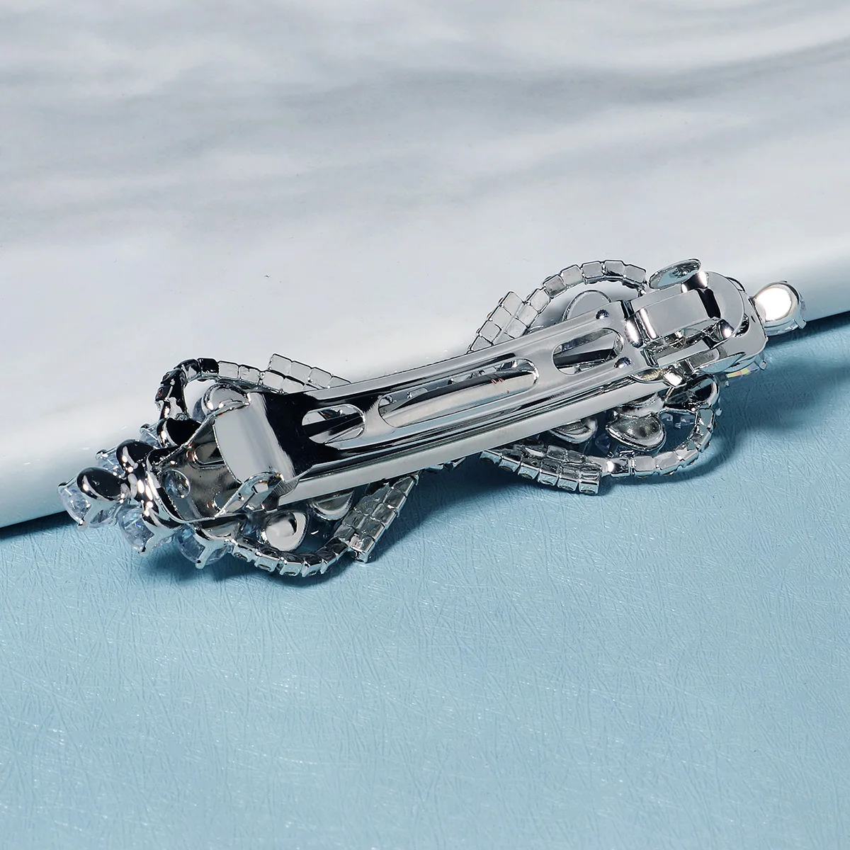 1PCS Fashion Floral Leaf Zircon Hair Clip Luxury Rhinestone Hairpin Headpiece As Gifts Trendy Party Jewelry Hair Accessories