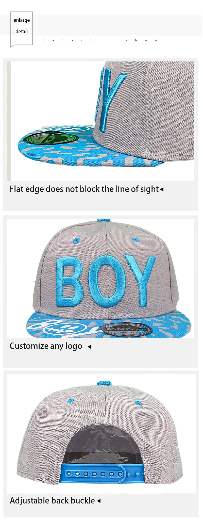 Unisex Kids Embroidered Hip Hop Snapback Cap Baby Flat Trucker Baseball Sun Hat for Girls And Boys Dancewear Accessory