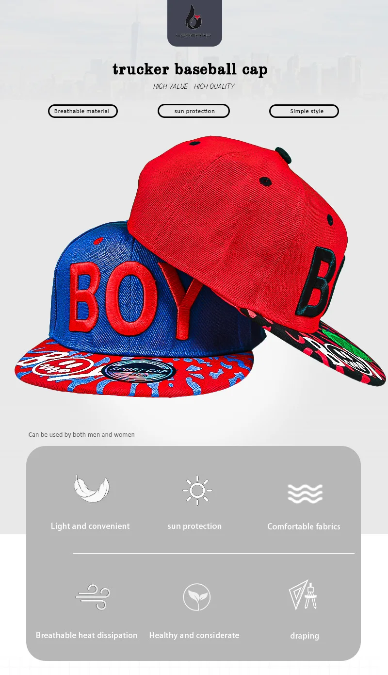 Unisex Kids Embroidered Hip Hop Snapback Cap Baby Flat Trucker Baseball Sun Hat for Girls And Boys Dancewear Accessory
