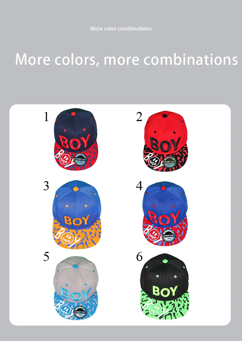 Unisex Kids Embroidered Hip Hop Snapback Cap Baby Flat Trucker Baseball Sun Hat for Girls And Boys Dancewear Accessory