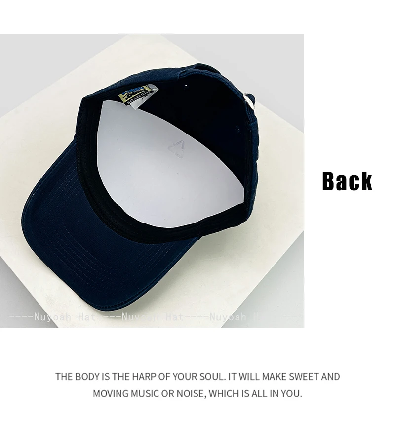 New Unisex American College Style Letter Embroidery Baseball Hats Sunshade Color Block Versatile Street Peaked Caps Fashion Ins