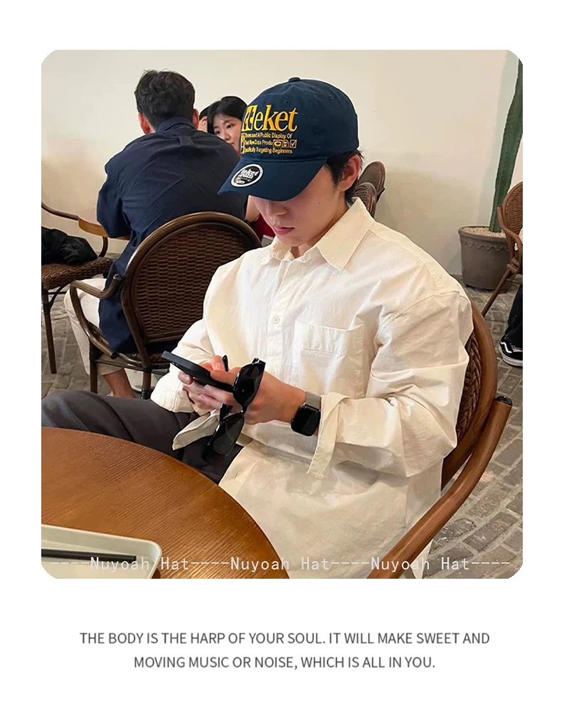 New Unisex American College Style Letter Embroidery Baseball Hats Sunshade Color Block Versatile Street Peaked Caps Fashion Ins