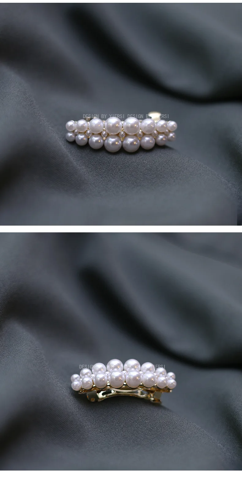 2025 Korea Elegant Pearl Hairpins Women Girls Gifts Hair Clips Pins Barrettes Accessories Hairgrips Headdress Headwear Ornament