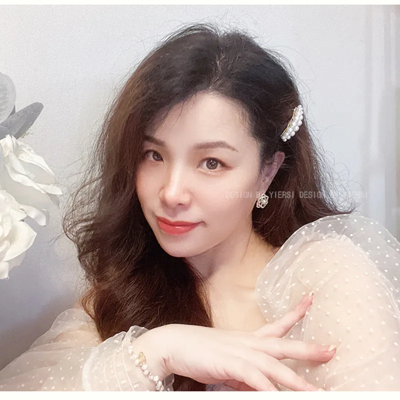 2025 Korea Elegant Pearl Hairpins Women Girls Gifts Hair Clips Pins Barrettes Accessories Hairgrips Headdress Headwear Ornament