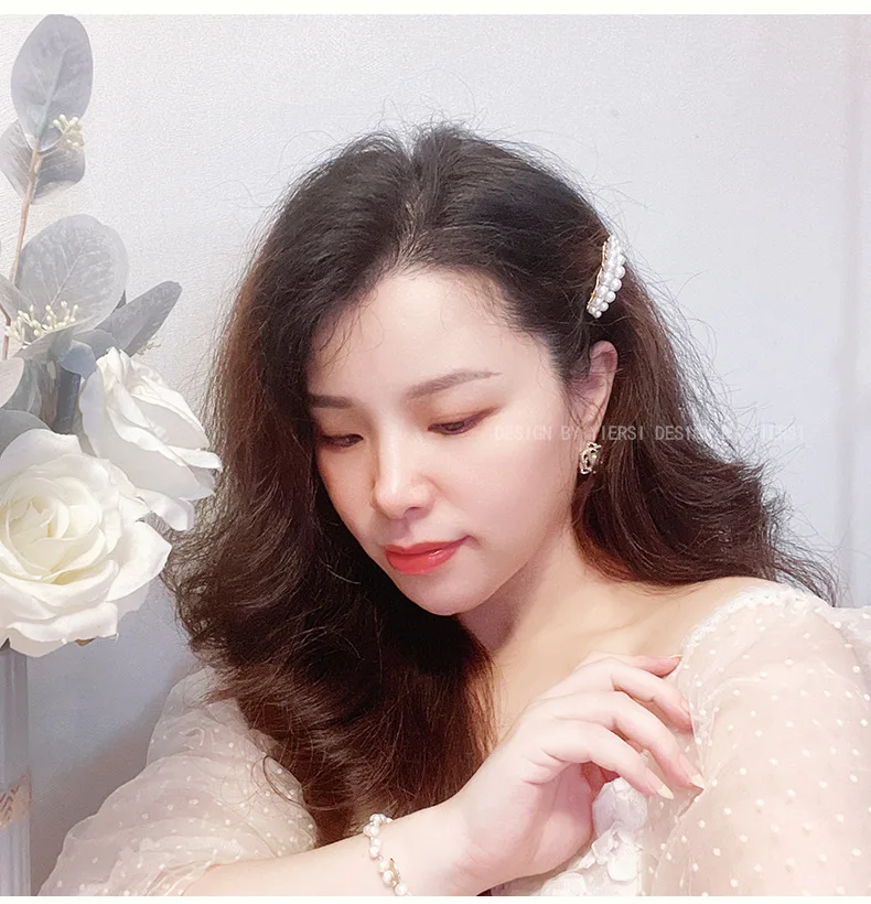 2025 Korea Elegant Pearl Hairpins Women Girls Gifts Hair Clips Pins Barrettes Accessories Hairgrips Headdress Headwear Ornament