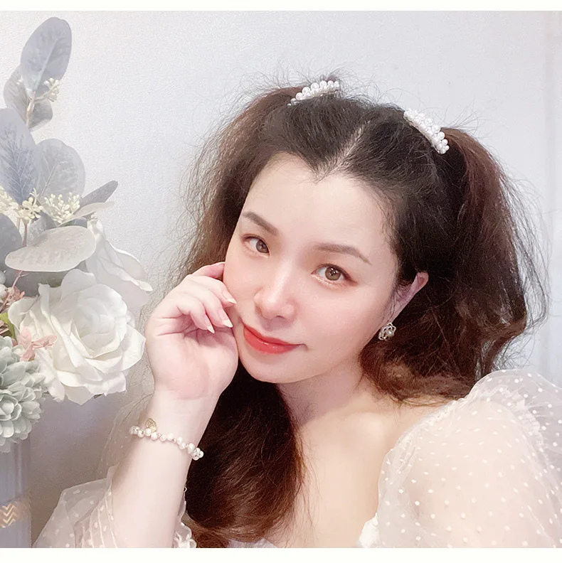 2025 Korea Elegant Pearl Hairpins Women Girls Gifts Hair Clips Pins Barrettes Accessories Hairgrips Headdress Headwear Ornament