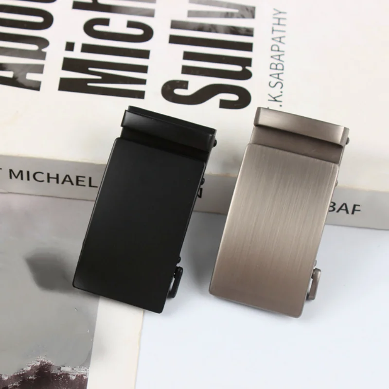 Men's High Quality Alloy Automatic Belt Buckle - Metal Finish 3.5cm Width Ideal for Business & Casual Wear, Durable Belt Buckle