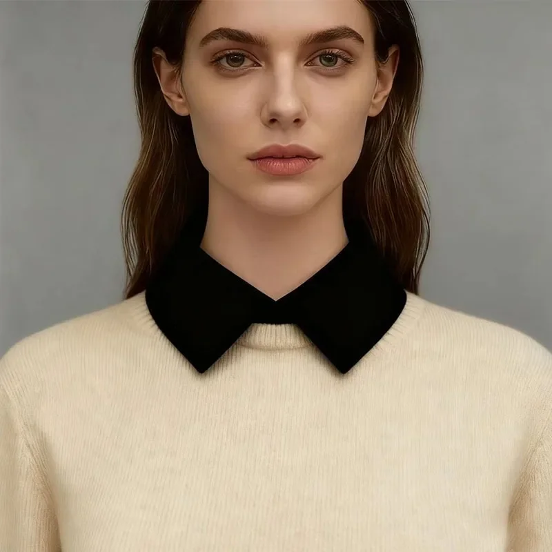 Shirt Sweater White Fake False Collar for Womens Formal Suit Neck Choker Adjustable Detachable Collar Decorative Female Necktie