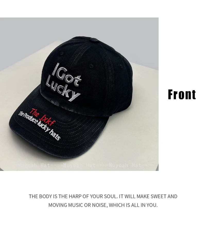 New Men Women American Personal Embroidered Letters Baseball Hats Sunshade Hip Hop Versatile Street Peaked Caps Fashion Niche